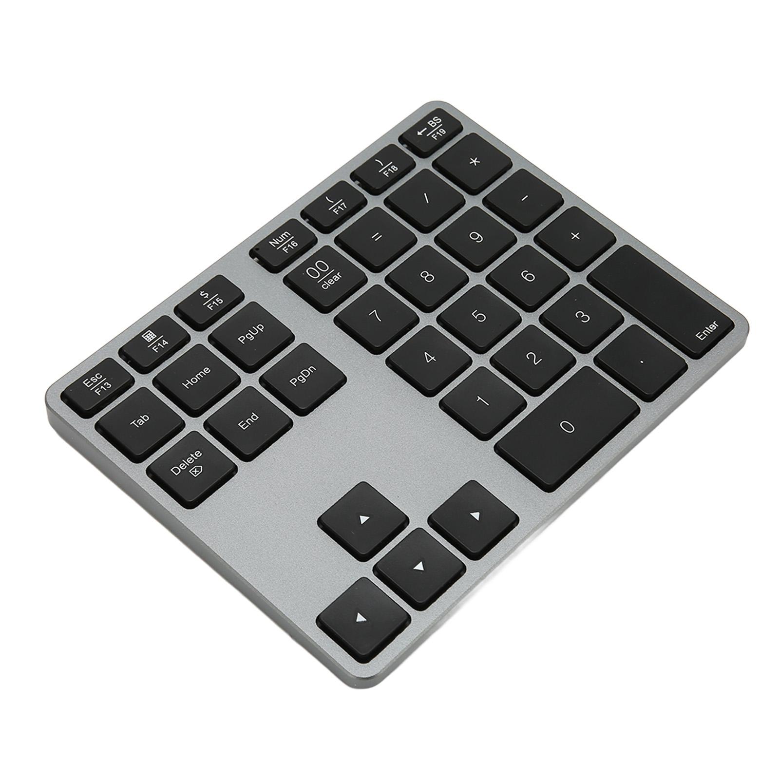 

Wireless Number Pad 35 Keys Scissor Switch BT5.0 Aluminium Alloy Case Numeric Keypad for Desktop Laptop Tablet