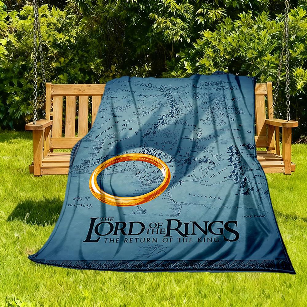 

1PC The Lord of the Rings Outdoor Blanket Lightweight Flannel, Soft & Warm, All-Season Use for Sofa, Outdoor107 130x150cm