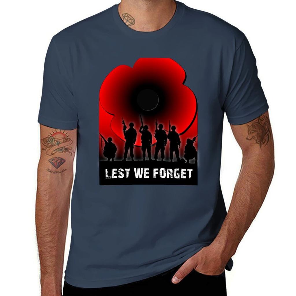 Lest We Forget Tshirt Basic Solid Tee For Daily Use Tshirt
