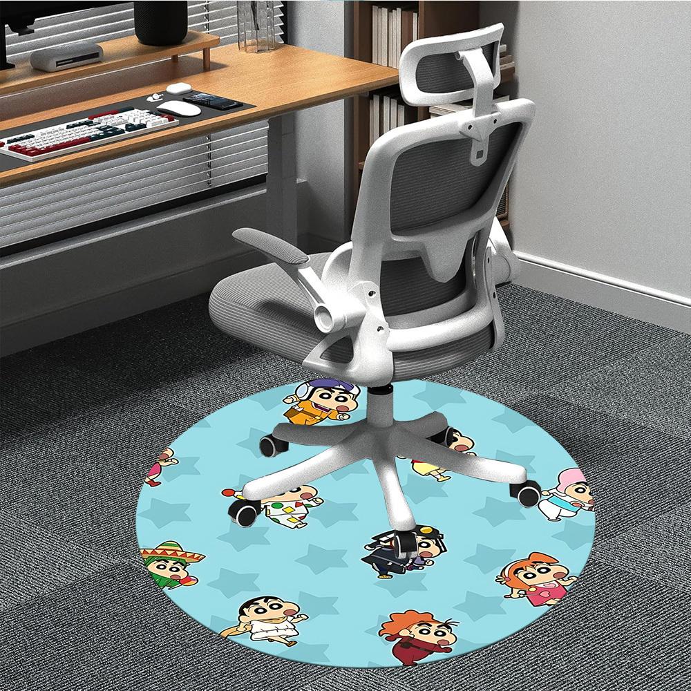 

1pc Crayon Shin-chan Characters Office Round Area Rug, Under Office Chairs Bedroom Living Room Home Decor a1022405 80cm by 80cm