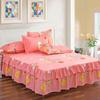 3 ks prostěradlo Krajková sukně Elastická přehoz na postel s povlaky na polštář Potah na matraci Sada povlečení Elastické prostěradlo King Size