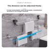 Adjustable No Drill Towel Rac Strongest Suction Cup 360 Rotate Bathroom Storage Space Saving Telescopic Rod Easy Install