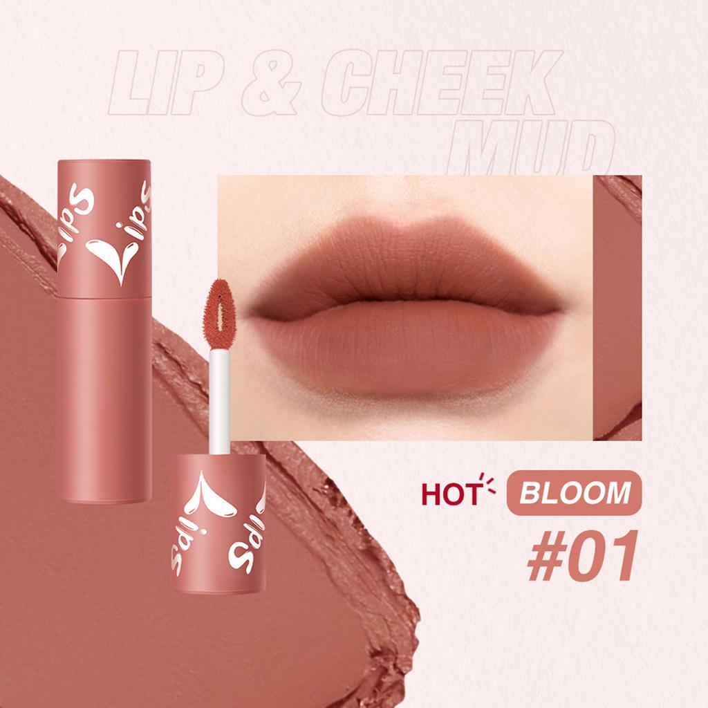 Velvet Matte Lip Stain | Long-wear Smudge-proof Lipstick | Highly Pigmented Gloss for Daily or Party
