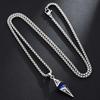 """Verlorener Kristall"" Rhombus Blaue Edelstein Speerspitze Halskette - Y2K Spicy Girl Stil Accessoire"