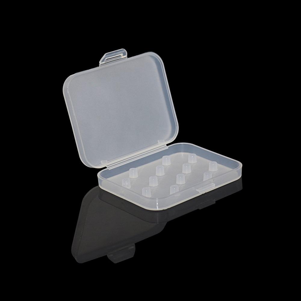 Shockproof Earphone Silicone Case Storage Box Thick Material Anti-lost Ear Tips Storage Box Dustproof Transparent