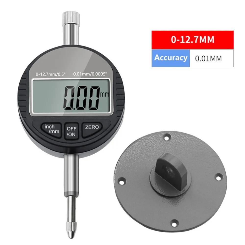 0.01/0.001mm Dial Test Indicator 0-12.7mm Electronic Dial Indicator Gauge Waterproof Professional Digital Dial Indicator