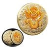 2024 Year of Dragon Chinese Coins Dragon Plated Gold Coin Collectible New Year China Mascot Souvenir