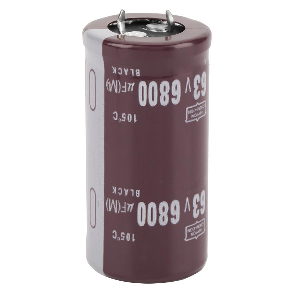 2pcs 63V 6800uF Electrolytic Capacitor 25 × 50mm 105℃
