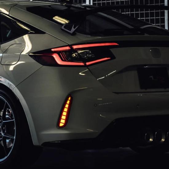 Square Rear Bumper decoration lamp led brake light For Civic Type R -2025