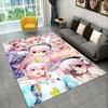 Cute Girl Super Sonico Cartoon Non-Slip Area Rug for Living Room,Bedroom,Playroom,Soft Carpet Floor Mat Home Decor Rug Kids Room