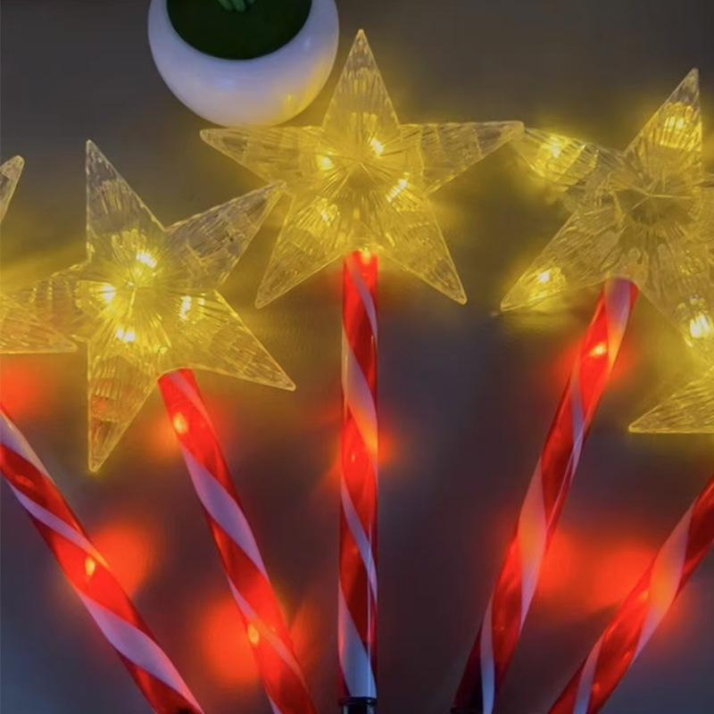 2025 Solar Weihnachts-Weihnachtsmann und Schneemann Leuchtende Lichterkette für Außendekoration