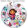 Pink Gabby House Birthday Party Decoration Banner Balloons Gabby Paper Cake Topper Plate Napkins Girl Party Decorations Supplies