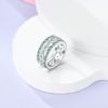 Genuine Copper Color Rings Flowers Moon Star Hollow Weave Irregular Rings For Woman High-Grade Romantic Wedding Engagement Jewelry Creation Gifts