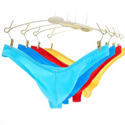 Men's Sheer Ice Silk Thong: Breathable Low Waist Underwear