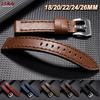 Genuine Leather Watch Strap 18mm 20mm 22mm 24mm 26mm for Panerai for Omega Cowhide Strap Vintage Brown Men Women Watch Bracelet
