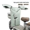Electric Vehicle Double-Sided Waterproof PU Leather Winter Windshield for Scooters and Motorcycles