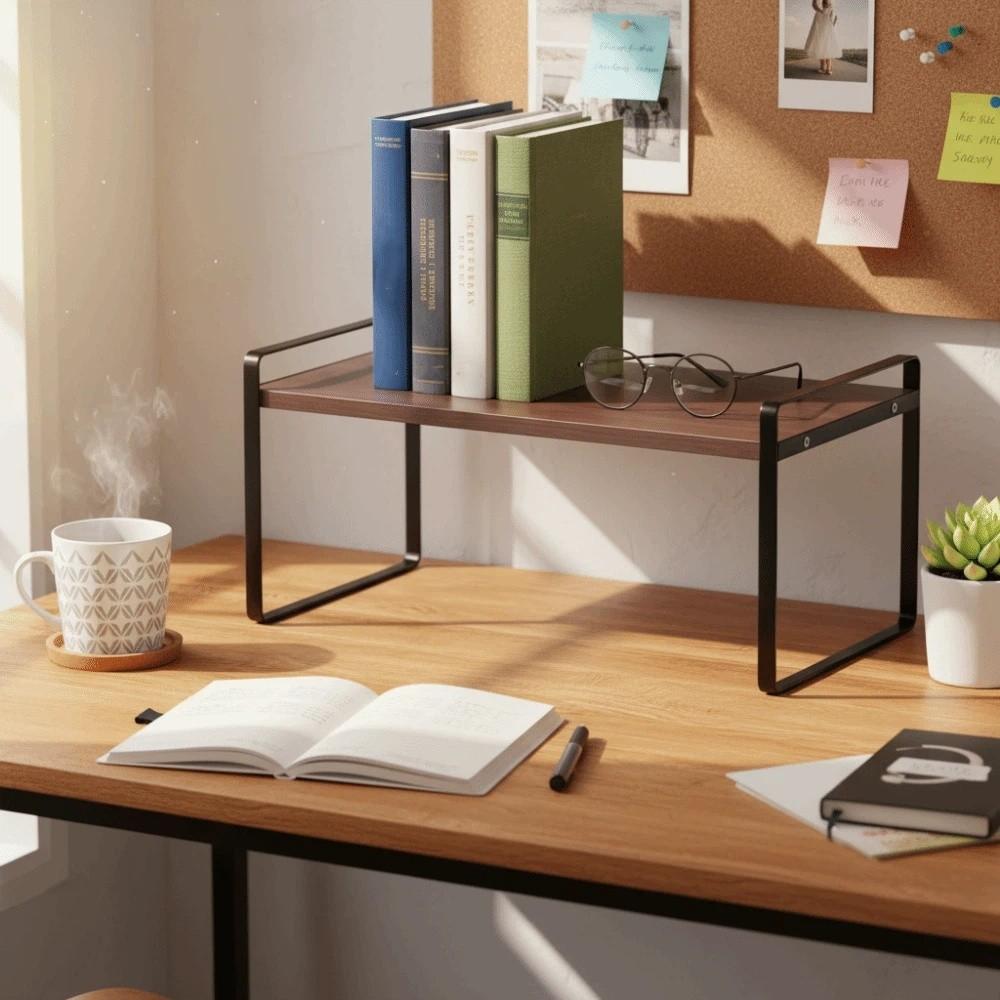 Minimalist Display Rack Strong Load-bearing Stationery Shelf Makeup Organizer Book Rack Study