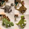 Coleção de Pelúcias de Dinossauro Braquiossauro Velociraptor Com Algodão PP Confortável Para Crianças