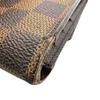 LOUIS VUITTON N61215 Trifold Damier leather Porte Tresor International Purse Brown leather unisex Used