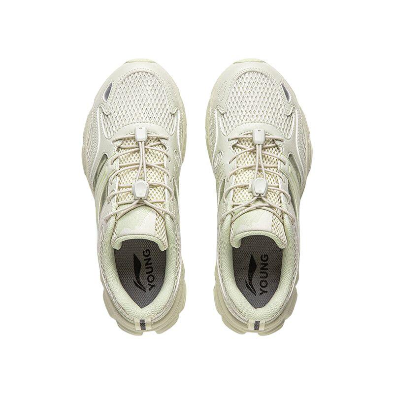 Li Ning Kids Sports Lifestyle Series Comfortable Versatile Non-Slip Shock Absorbing Wear-Resistant Low-Top Casual Shoes Kids Casual Shoes YKCV064-4