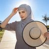 Plain Color Silk Cotton Head Cover With Sunshade And Elastic Band For Casual Wear