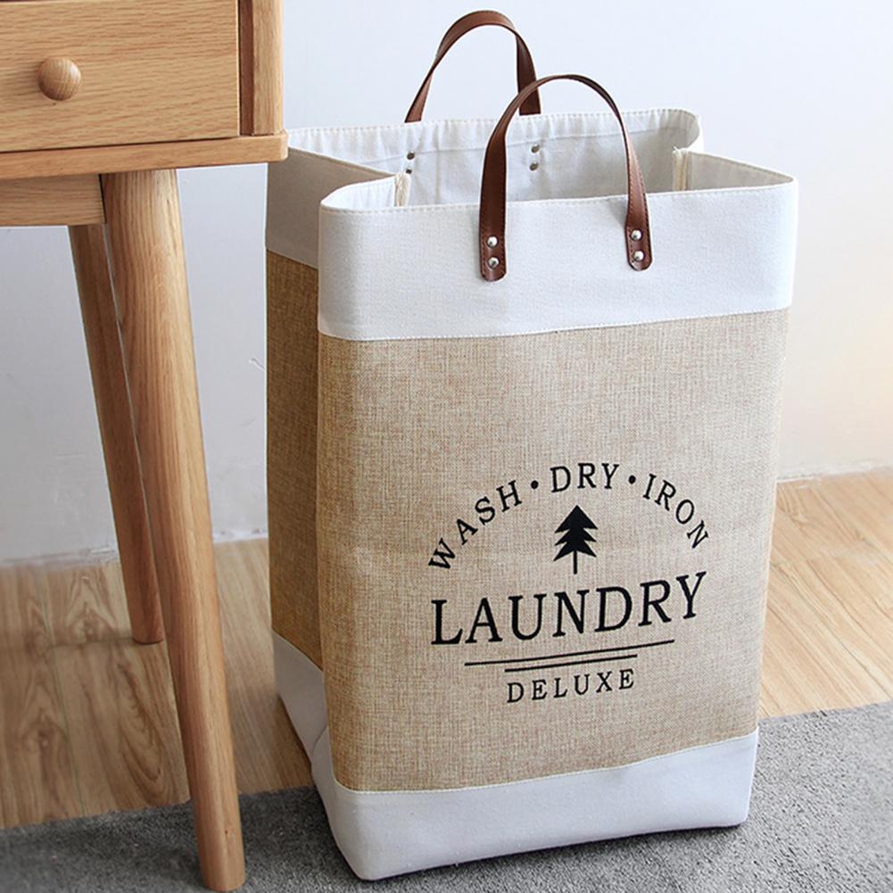 Laundry Basket Printed Waterproof Extra Large Foldable Sundries Dirty Clothes Hamper Portable Household Bathroom Storage Bin Extra Large