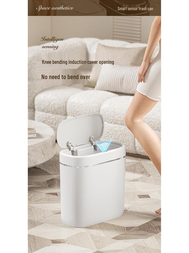 2025 Smart Sensor Trash Can for Home – Automatic Induction Bin for Bathroom & Living Room