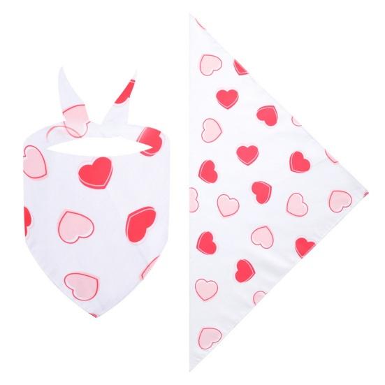 Festival Cat Bandana Easter Eggs Scarf Holiday Dog Love Hearts Patterns Triangle Bandana Bib for Easter