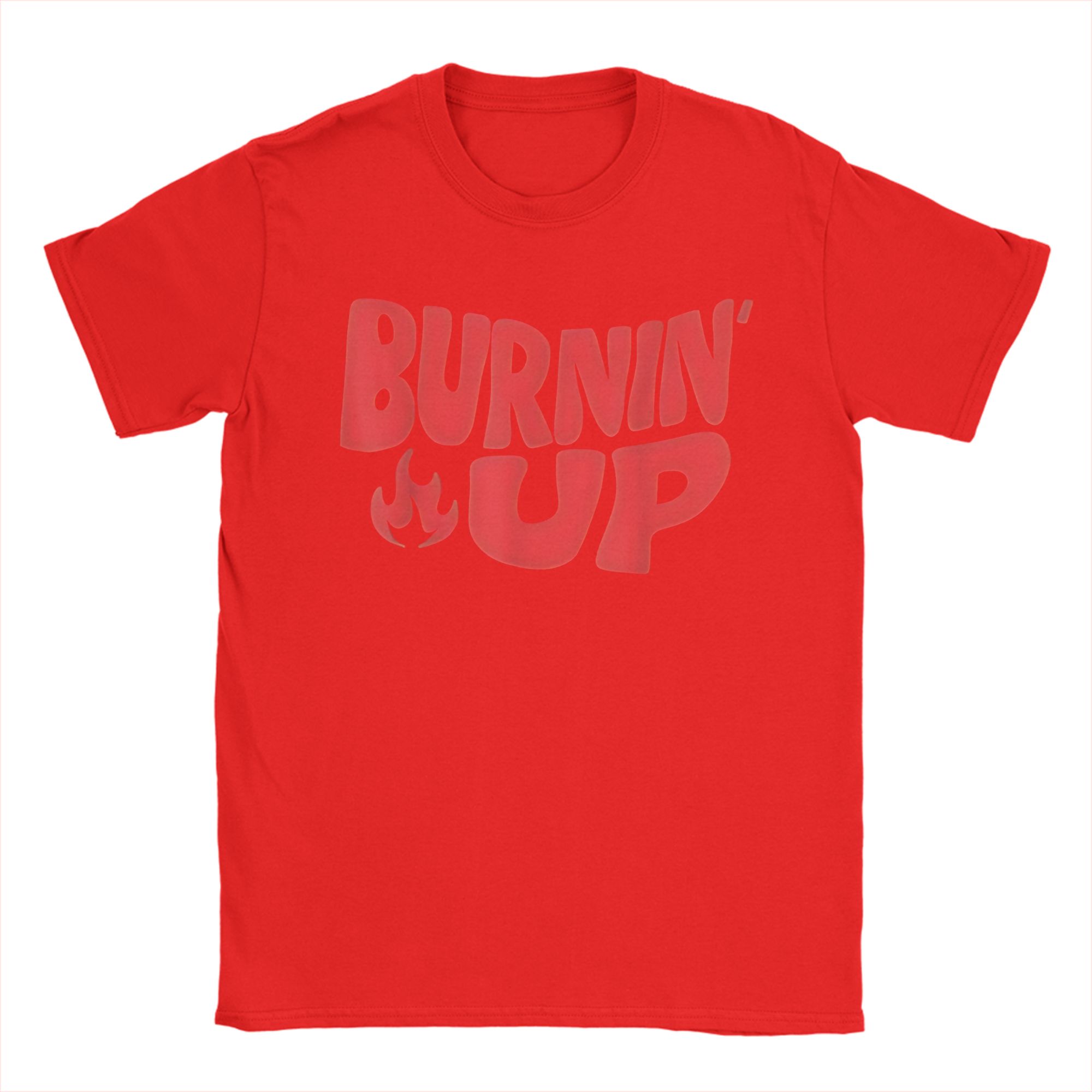 Burnin Up Flames TShirt  Hipster T Shirts Short Sleeve Street Style Tshirt Summer Cotton O Neck Oversize Top Tees S
