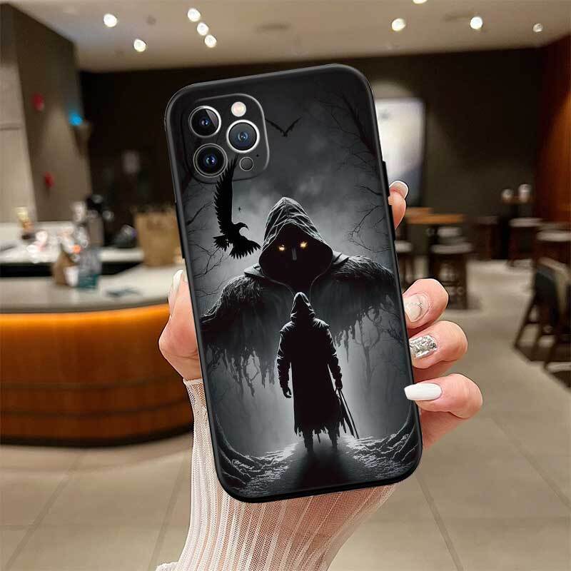 Grim Reaper Skeleton Skull Phone Case for Redmi Note 12 12S 12C 13 13C 13R 14 14S 14R 14C 11A 13X A3 A3X A4 A5 Pro Max Plus