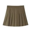 Women's High Waist Solid Color Pleated A-Line Short Skirt for Spring and Autumn 2025