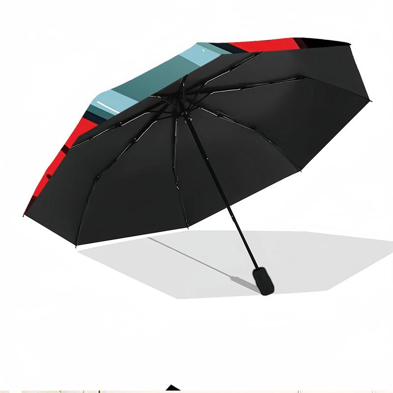 Among Us Print Automatic Open Close Umbrella, Portable Foldable Umbrella, for Outdoor Commute Camping Trip, Ideal Birthday Gift