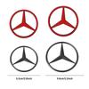 52/58mm Car Steering Wheel Badge Decorative Stickers For Mercedes Benz Amg X156 W204 W205 W203 W211 W212 W169 GLC CLK C260 EQC