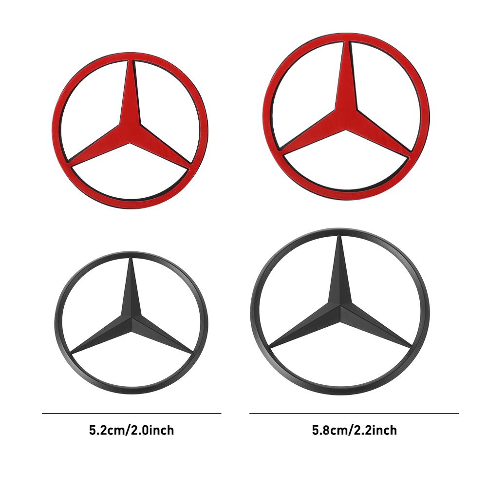 52/58mm Car Steering Wheel Badge Decorative Stickers For Mercedes Benz Amg X156 W204 W205 W203 W211 W212 W169 GLC CLK C260 EQC