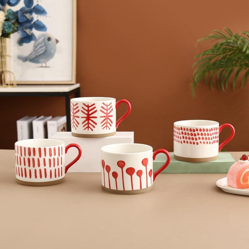 Couple Japanese Ceramic Water Mug Coffee Mug Milk Mug Home Hand Painted Cup to Cup Couple