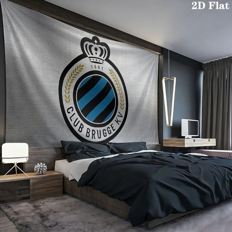 Club Brugge KV Wall tapestry, aesthetic printed fabric blanket, suitable for bedroom, living room, and home decor.