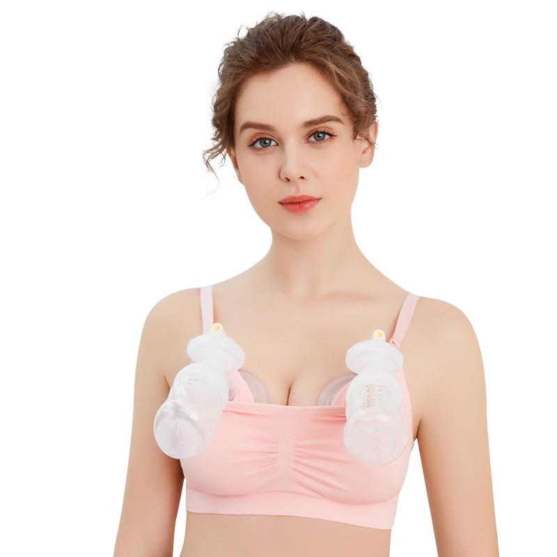 Hands-Free Wireless Nursing & Pumping Bra with Top-Open Buckle