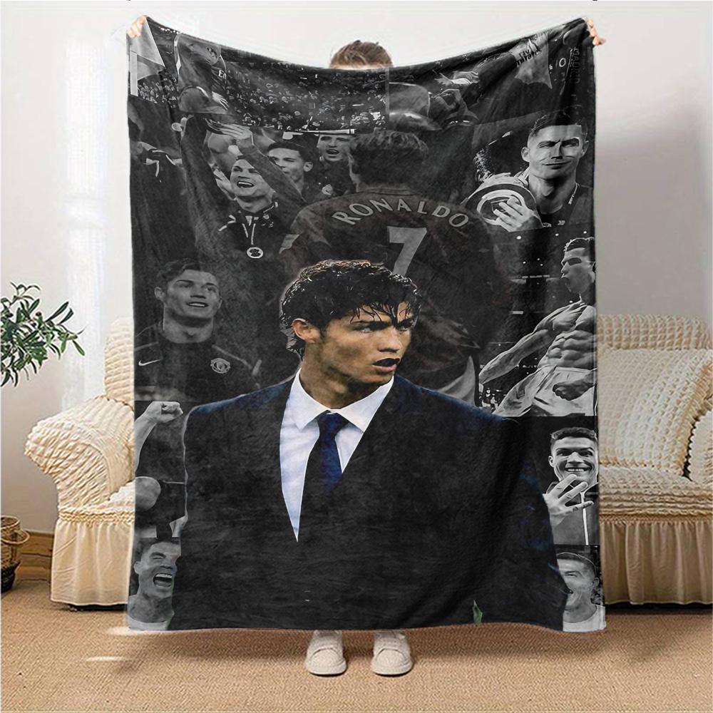 Portugal Football Spirit printed flannel breathable and warm blanket, a stylish home gift, suitable for home, office and bedspread use. 0713a15