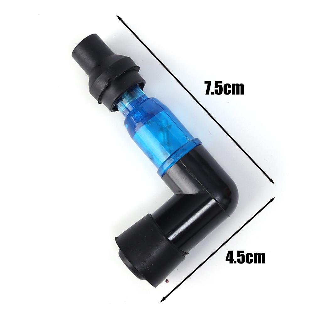 Motorcycle Flash Spark Plug Cap  Flash Spark Plug High-Voltage Cap for Motorcycle Tricycle Multi Colour Modified Accessories