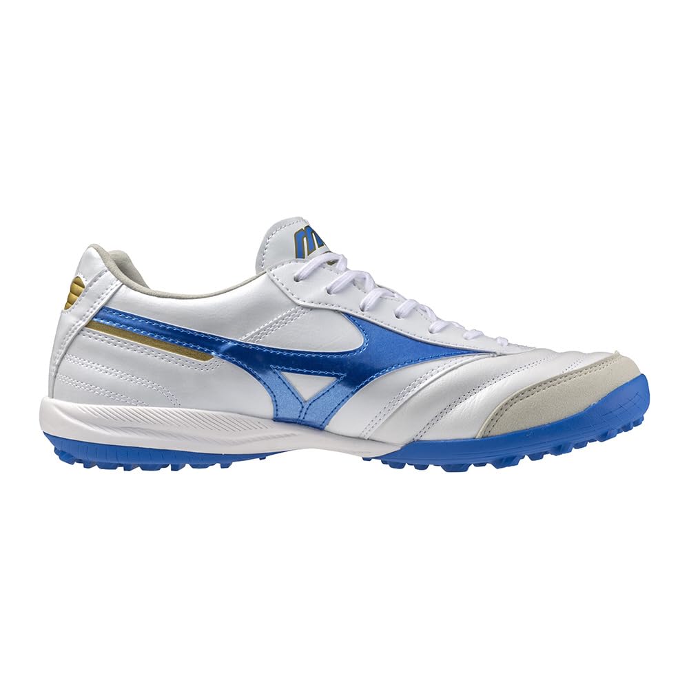 Mizuno Morelia SALA ELITE TF Futsal Club Wide Artificial Super White Size 2E Shoes, Football, Soccer, Fit, Lightweight, Outdoor, Turf, Pearl/Laser