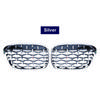 Geetha Car Diamant Nieren-Frontgrill Rennsportgrill für BMW X1 F48 F49 2016 2017 2018 2019 Meteor-Stil Grills Auto-Styling Teile