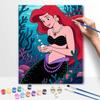 Disney The Little Mermaid Ariel oil painting art kit handmade painting diy home decoration