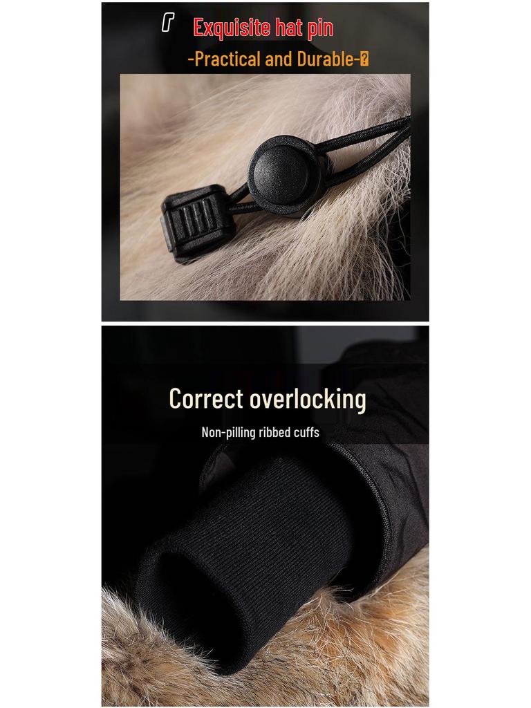 Herren Canada Goose Mittellanger Daunenparka 2025 - Neuer Winterstil, Verdickter Windbreaker Arbeitskleidung