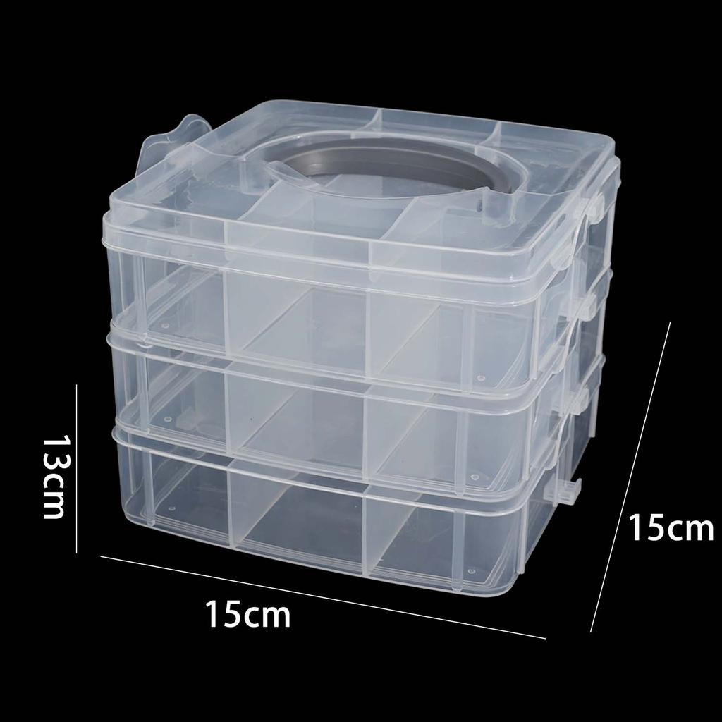 Large Capacity Transparent Boxes for Jewelry Earring Rings Bracelet Boxes Removable Storage Box Container Dustproof Organizer