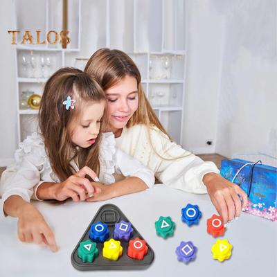 5/10 pezzi Gioco di cattura di pietre tradizionale coreano Allenamento della coordinazione occhio-mano Jacks Stone Bambini Adulti Giocattolo di cattura di ciottoli stampato in 3D