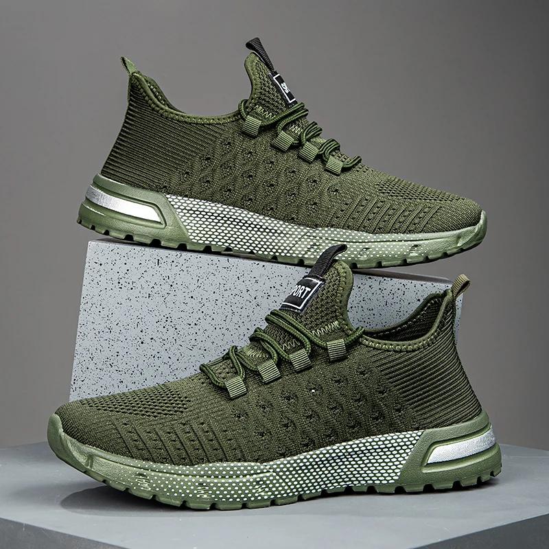 

Men s Lightweight Running Shoes - Breathable Mesh Sports Shoes Suitable for Jogging and Gym Exercise, Hot Selling 2025 Model 39 зелений