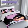 3pcs Custom Name Batman Set,Includes 1 Duvet Cover and 2 Pillowcases,All-season Bedroom Decor