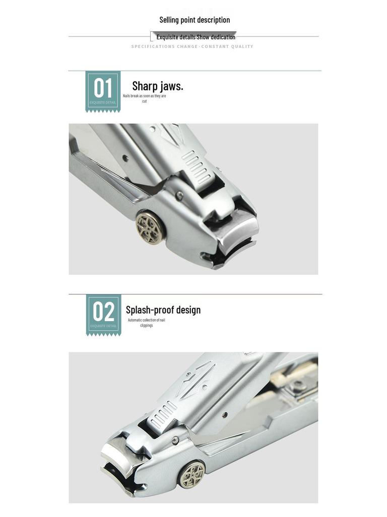 Anti-Splash Car Nail Clippers & Phone Holder