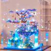1460 Particles Fairy Pavilion Building Blocks Suitable for Holidays Birthdays New Year Gifts Abs Materials Mixed Color Building Blocks