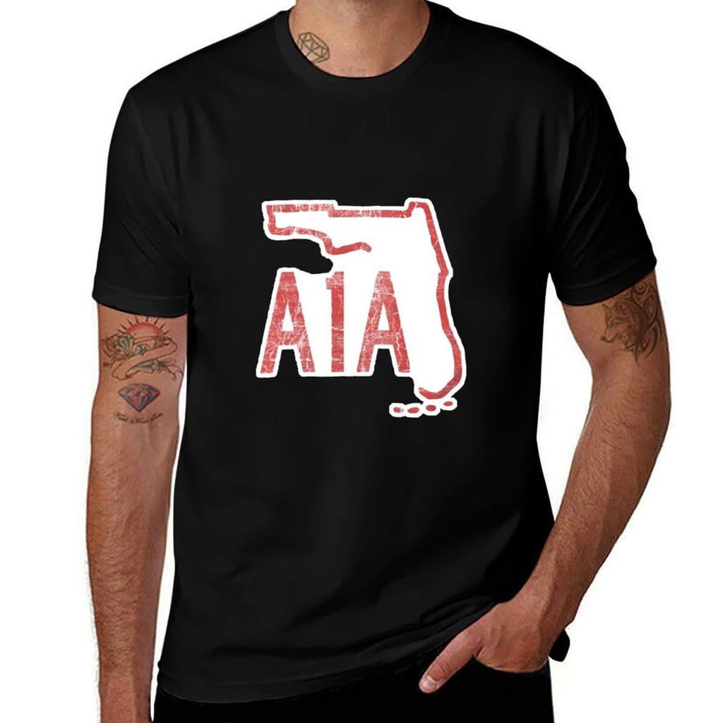 A1a Florida TShirt Basic Casual Short Sleeve Cotton Shirt TShirt